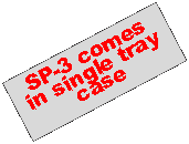 Text Box: SP-3 comesin single tray case